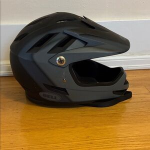 Bell Black and Gray Full-Face Motorcycle Helmet